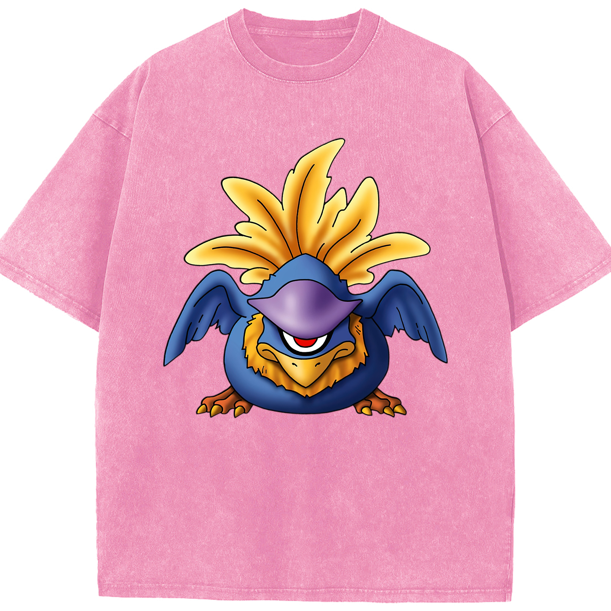 （画像用） ドラゴンクエスト Doragon Kuesuto Dragon Quest 綿100% ヴィンテージ風 半袖Tシャツ（フロントプリント）
